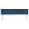 Têtes de lit 2 pcs Bleu foncé 100x5x78/88 cm Velours 