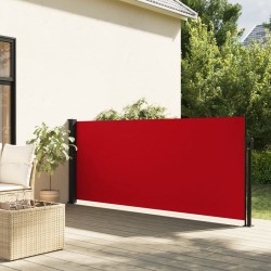 Auvent latéral rétractable rouge 140x300 cm 