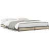 Cadre de lit sans matelas chêne sonoma 150x200 cm 