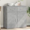 Buffet gris béton 79x38x80 cm bois d'ingénierie 