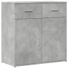 Buffet gris béton 79x38x80 cm bois d'ingénierie 