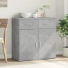 Buffet gris béton 79x38x80 cm bois d'ingénierie 