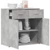 Buffet gris béton 79x38x80 cm bois d'ingénierie 