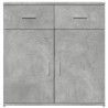 Buffet gris béton 79x38x80 cm bois d'ingénierie 