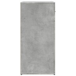Buffet gris béton 79x38x80 cm bois d'ingénierie 