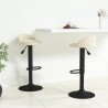 Tabourets de bar lot de 2 crème velours 