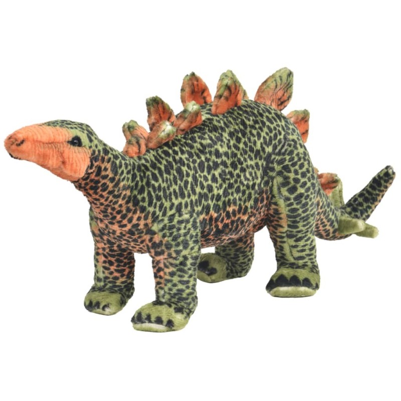 Jouet en peluche Dinosaure Stegosaurus Vert et orange XXL Jouet en peluche Dinosaure Stegosaurus Vert et orange XXL