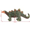 Jouet en peluche Dinosaure Stegosaurus Vert et orange XXL 