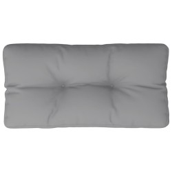 Coussin de palette gris 80x40x12 cm tissu 