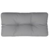Coussin de palette gris 80x40x12 cm tissu 