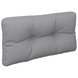Coussin de palette gris 80x40x12 cm tissu 