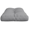 Coussin de palette gris 80x40x12 cm tissu 
