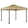 Chapiteau Taupe 3x3 m Aluminium et acier 