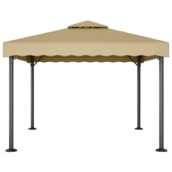 Chapiteau Taupe 3x3 m Aluminium et acier 