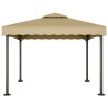 Chapiteau Taupe 3x3 m Aluminium et acier 