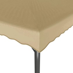 Chapiteau Taupe 3x3 m Aluminium et acier 