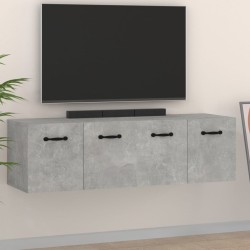 Armoires murales 2pcs Gris béton 80x35x36,5cm Bois d'ingénierie 