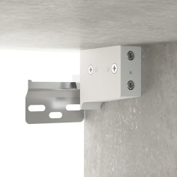 Armoires murales 2pcs Gris béton 80x35x36,5cm Bois d'ingénierie 