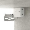Armoires murales 2pcs Gris béton 80x35x36,5cm Bois d'ingénierie 