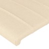 Tête de lit à LED Crème 83x16x118/128 cm Tissu 