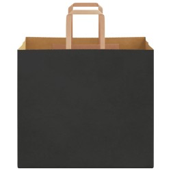 Sacs en papier 50 pcs avec poignées noir 32x22x28 cm 
