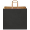 Sacs en papier 50 pcs avec poignées noir 32x22x28 cm 