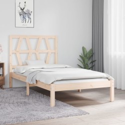 Cadre de lit sans matelas bois massif 
