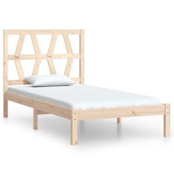 Cadre de lit sans matelas bois massif 
