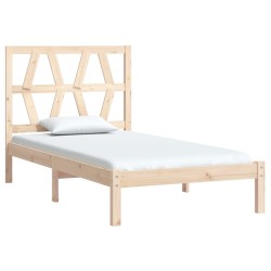 Cadre de lit sans matelas bois massif 