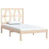 Cadre de lit sans matelas bois massif 