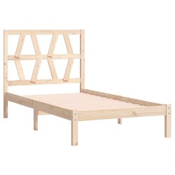Cadre de lit sans matelas bois massif 