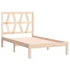 Cadre de lit sans matelas bois massif 