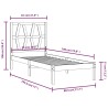 Cadre de lit sans matelas bois massif 