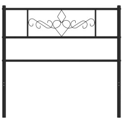 Tête de lit métal noir 100 cm 
