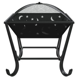 Foyer avec tisonnier 50 cm XXL acier 