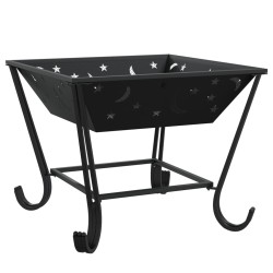 Foyer avec tisonnier 50 cm XXL acier 
