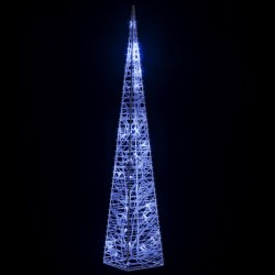 Cône lumineux décoratif à LED Acrylique Bleu 60 cm 