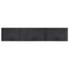 Tapis rectangulaire gris 60x300 cm bambou 