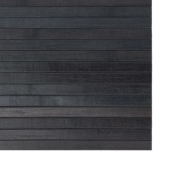 Tapis rectangulaire gris 60x300 cm bambou 