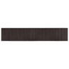 Tapis rectangulaire marron foncé 60x300 cm bambou 