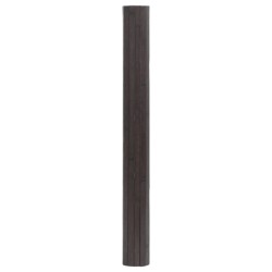 Tapis rectangulaire marron foncé 60x300 cm bambou 