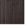 Tapis rectangulaire marron foncé 60x300 cm bambou 