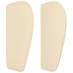 Tête de lit avec oreilles Crème 203x23x78/88 cm Tissu 