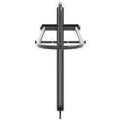 Porte-selle pliable mural noir fer 