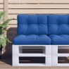 Coussin de palette bleu royal 60x40x12 cm tissu 