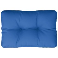 Coussin de palette bleu royal 60x40x12 cm tissu 