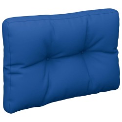 Coussin de palette bleu royal 60x40x12 cm tissu 