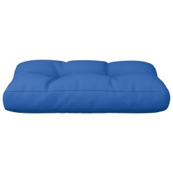 Coussin de palette bleu royal 60x40x12 cm tissu 