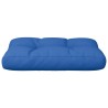 Coussin de palette bleu royal 60x40x12 cm tissu 