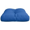 Coussin de palette bleu royal 60x40x12 cm tissu 